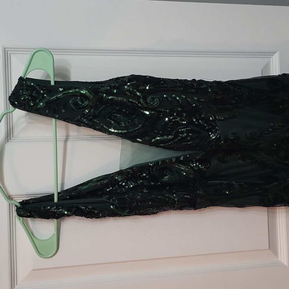 Emerald Green Sequin dress